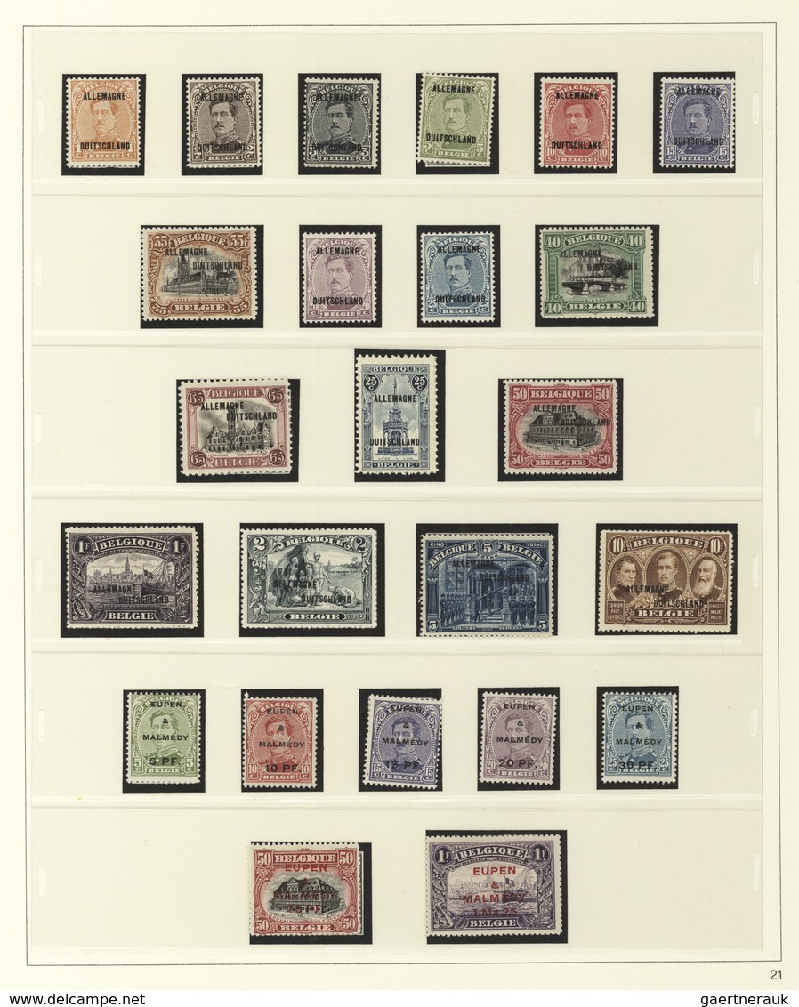 Deutschland: 1850/1921, Gestempelte Und Ungebrauchte Sammlung In Zwei Safe-dual-Falzlos-Vordruckalbe - Colecciones