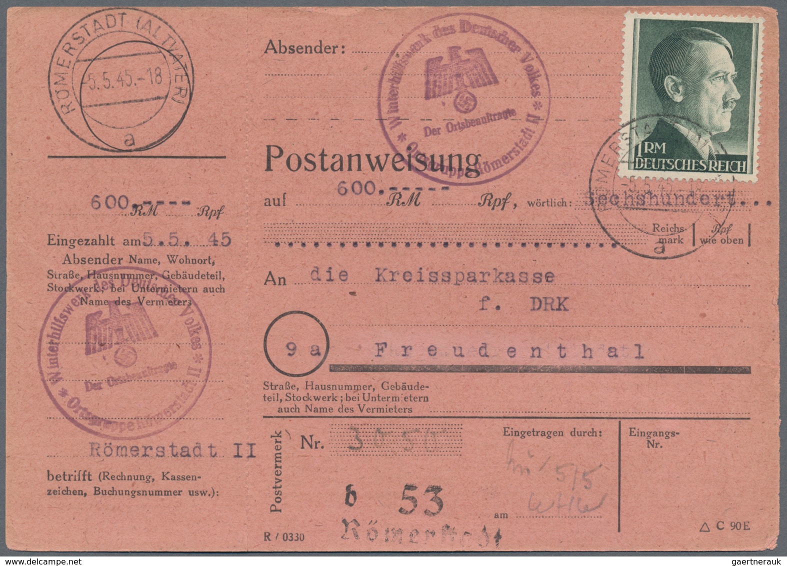 Deutschland: 1850/1955 Ca., POSTANWEISUNGEN, Gehaltvoller Sammlungsbestand Mit Ca.60 Belegen, Dabei - Sammlungen