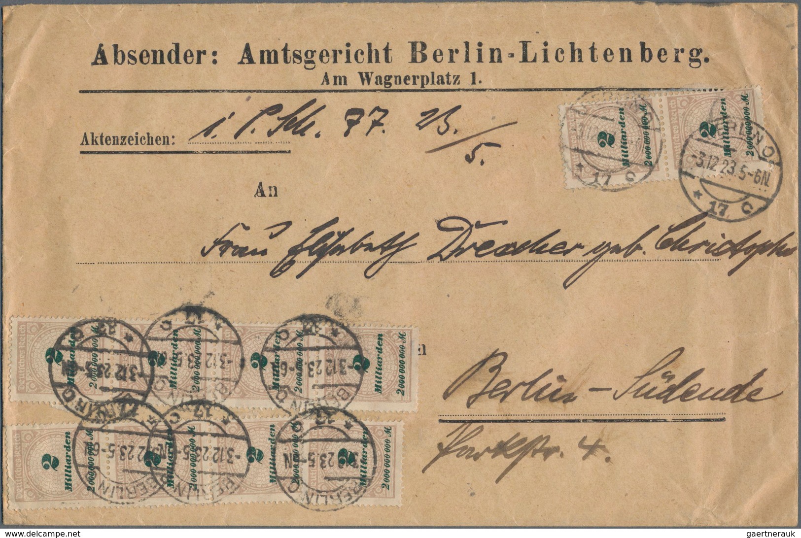 Deutschland: 1870-1980, Vielseitiger Posten Mit über 3.000 Briefen, Belegen, Ganzsachen Und Ansichts - Verzamelingen