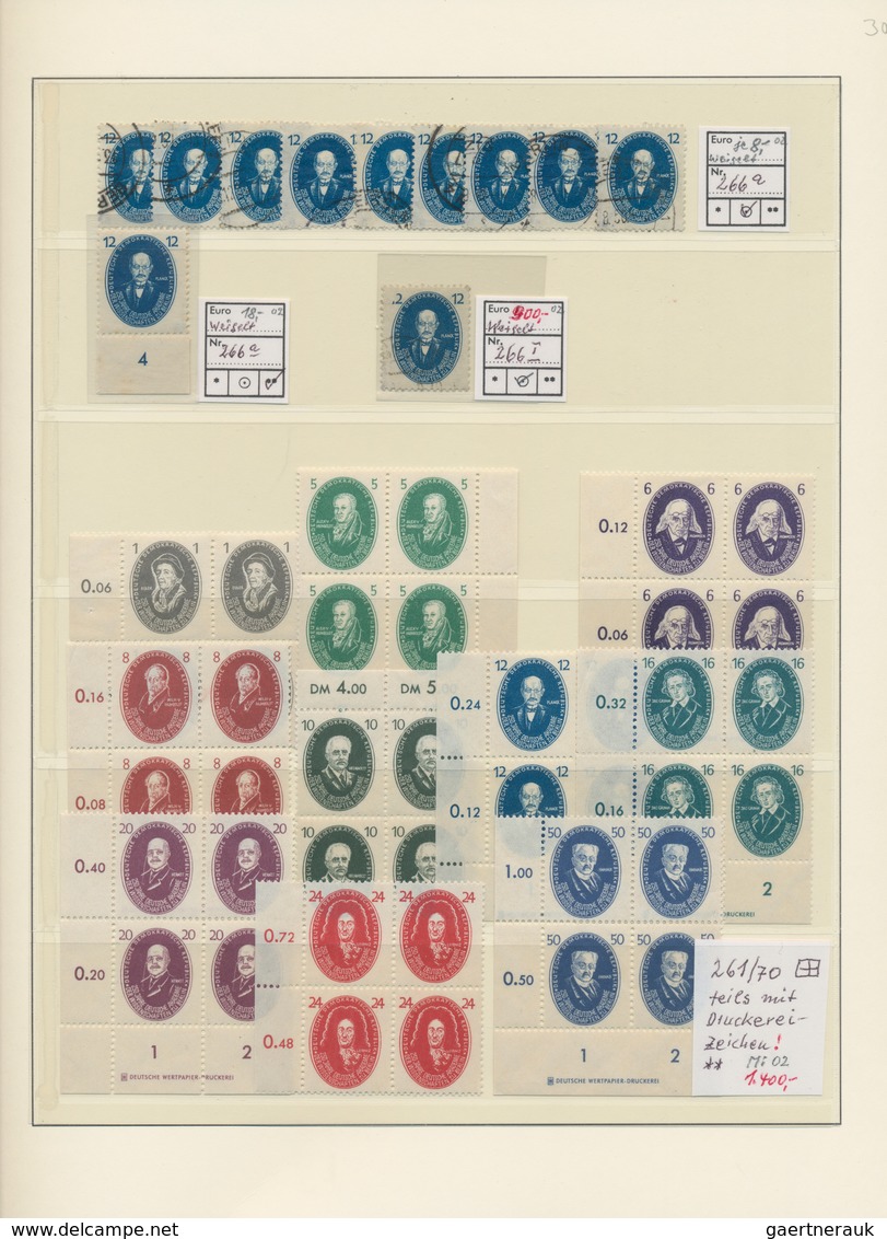 Deutschland: 1875/1990 Ca., Umfangreicher Und Gehaltvoller Sammlungsbestand Mit Vielen Hundert Geprü - Colecciones