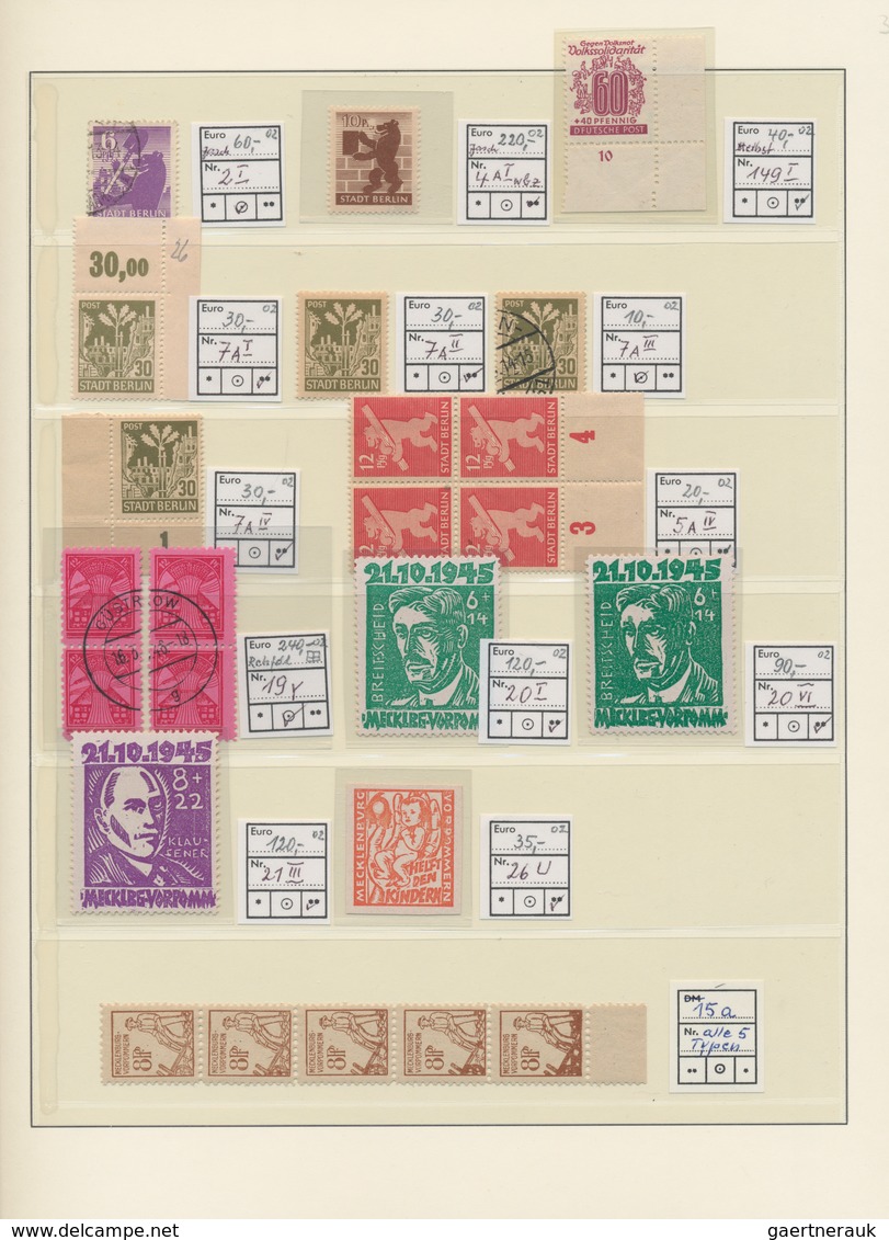 Deutschland: 1875/1990 Ca., Umfangreicher Und Gehaltvoller Sammlungsbestand Mit Vielen Hundert Geprü - Colecciones