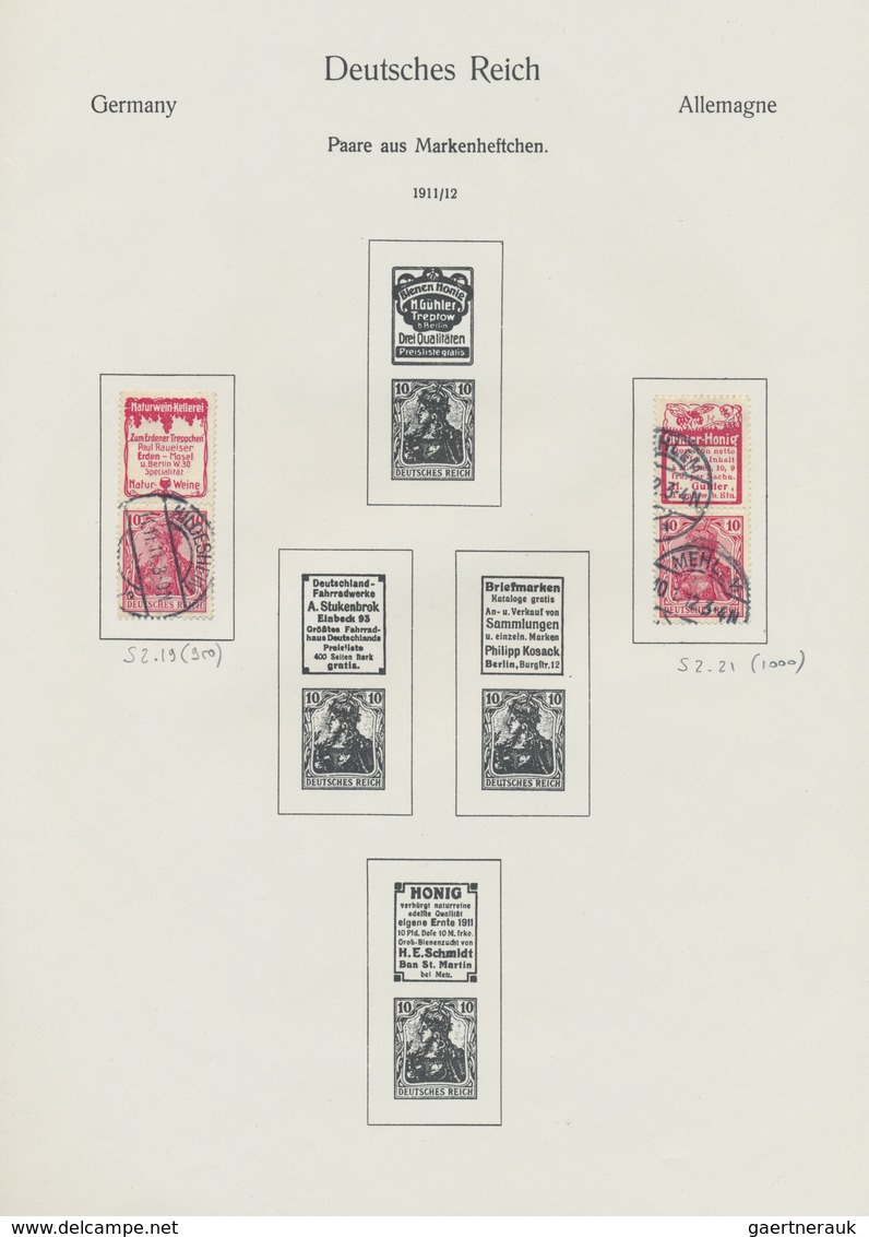 Deutschland: 1910/1974, ZUSAMMENDRUCKE, Sauber Gestempelte Sammlung Der Zusammendruck-Kombinationen - Verzamelingen