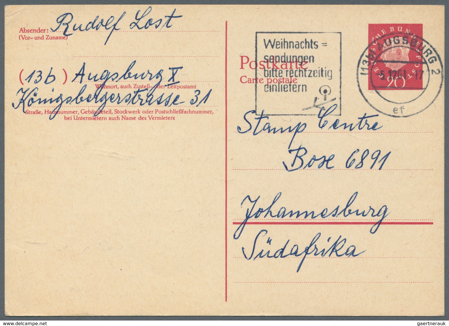 Deutschland - Ganzsachen: Ab 1946, Sammlung In Album Mit Schwerpunkt Bizone/BRD/Berlin (und Einige F - Verzamelingen