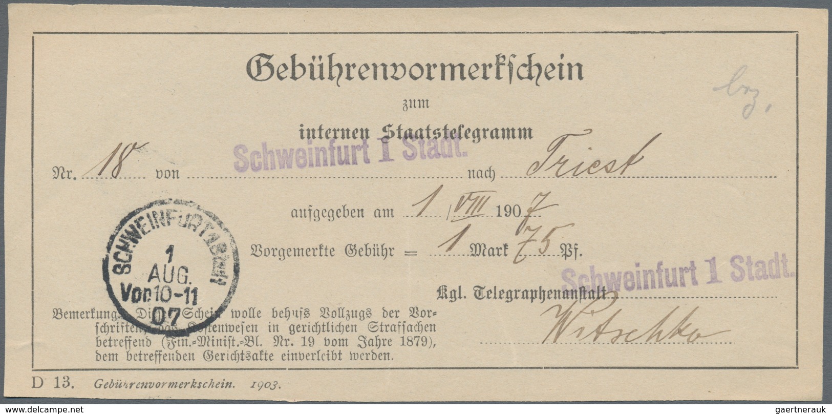 Deutschland - Besonderheiten: 1867/1955 Ca., UNFRANKIERTE POST, Reichhaltiger Sammlungsbestand Mit C - Sonstige & Ohne Zuordnung