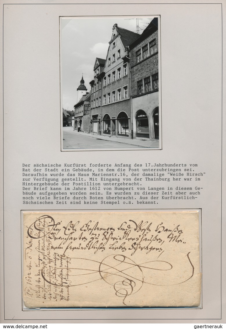 Heimat: Sachsen-Anhalt: NAUMBURG A.d.Saale, 1614/1932, Sehr Gehaltvolle Heimatsammlung Mit Ca.100 Be - Autres & Non Classés