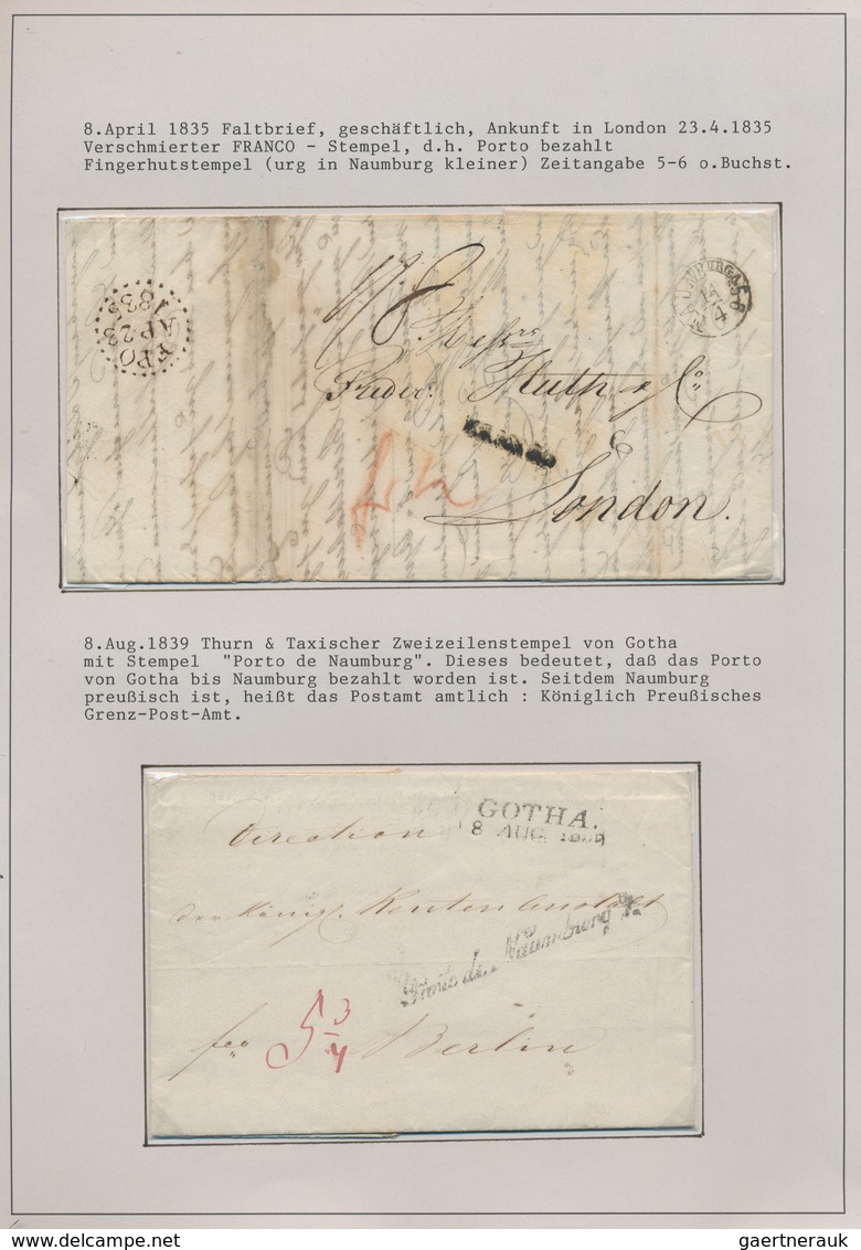 Heimat: Sachsen-Anhalt: NAUMBURG A.d.Saale, 1614/1932, Sehr Gehaltvolle Heimatsammlung Mit Ca.100 Be - Other & Unclassified