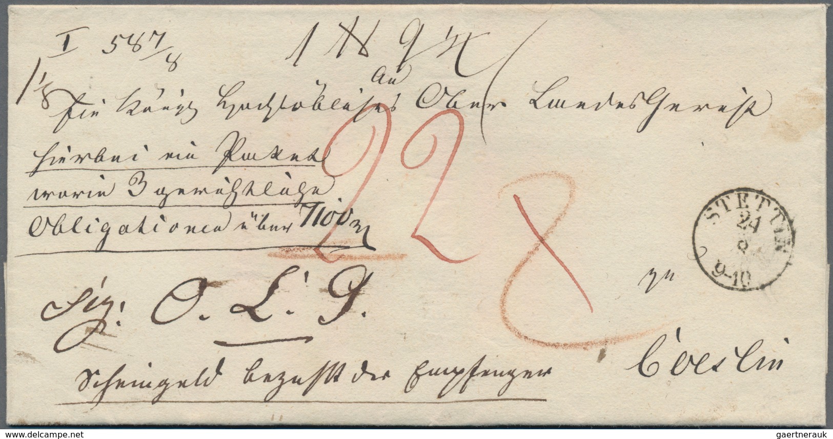 Altdeutschland - Vorphila: 1660/1900 (ca.), vielseitiger Bestand von ca. 270 markenlosen Briefen bzw