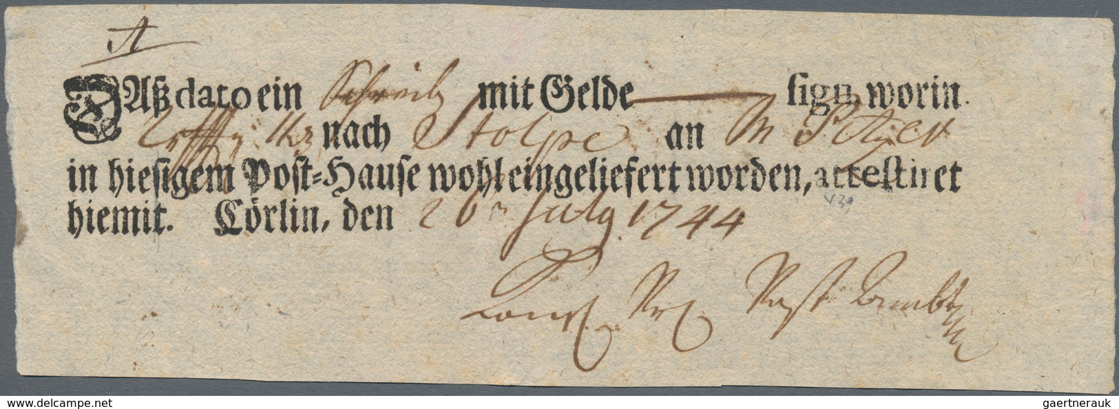Altdeutschland - Vorphila: 1714 ab, reichhaltiger Posten mit ca.120 Belegen, dabei Einschreiben, Wer