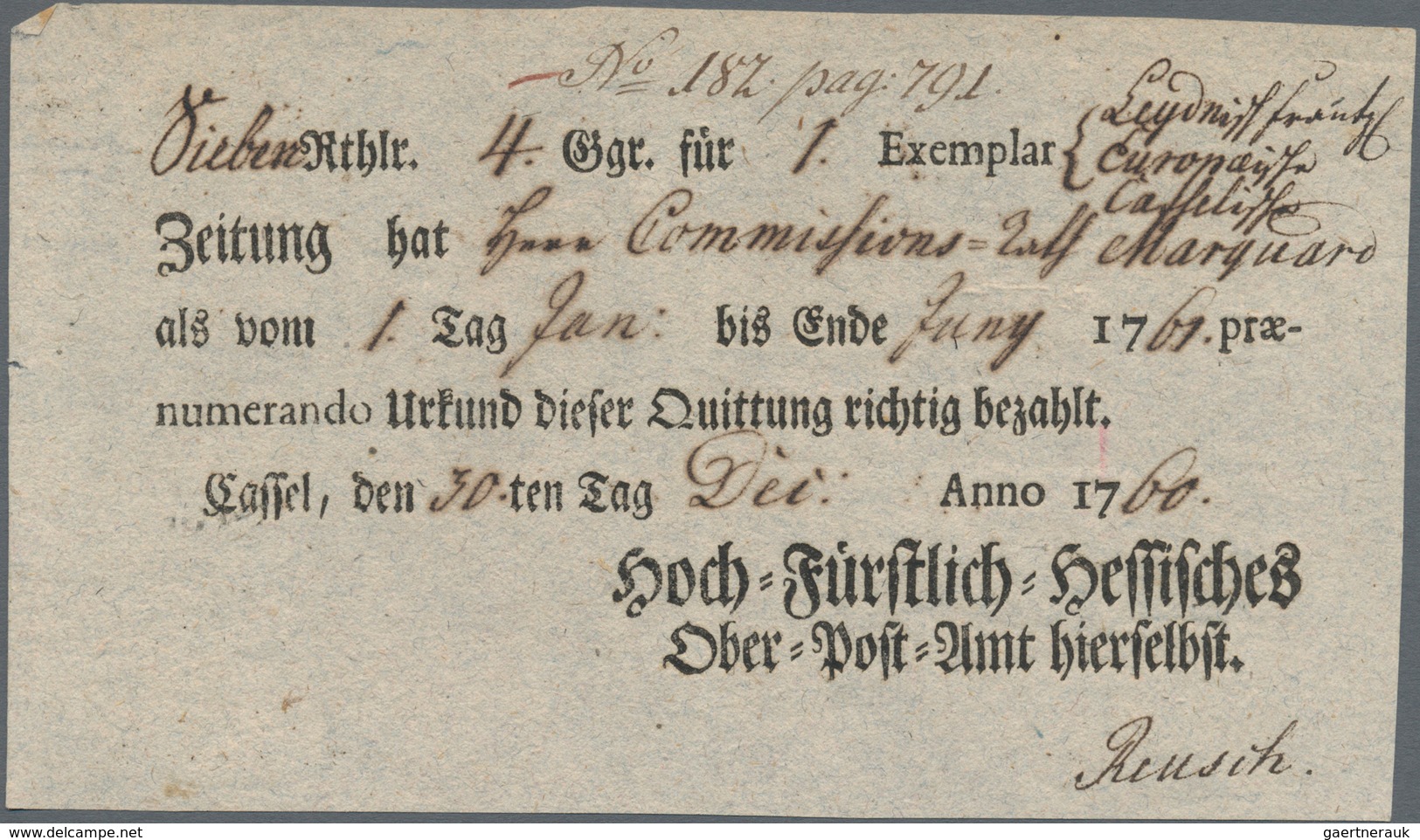 Altdeutschland - Vorphila: 1760/1869 Ca., Interessantes Konvolut Mit Ca.30 Belegen, Dabei Thurn&Taxi - Precursores