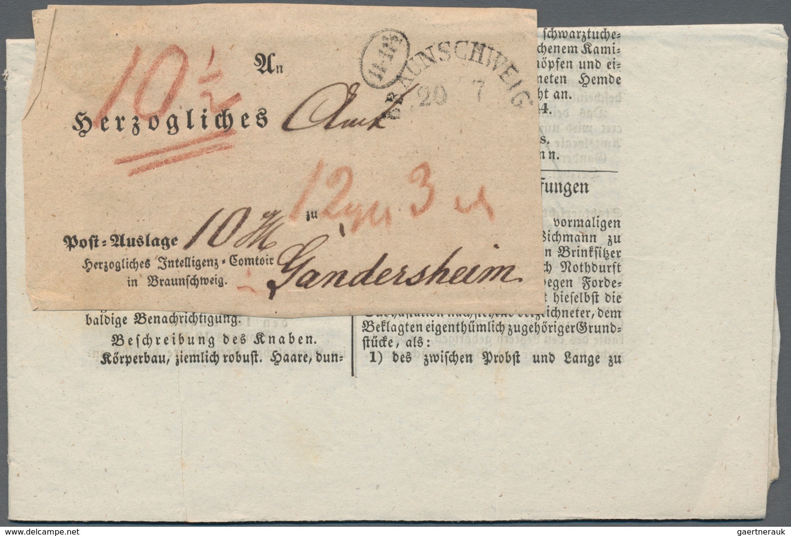 Altdeutschland - Vorphila: 1760/1869 Ca., Interessantes Konvolut Mit Ca.30 Belegen, Dabei Thurn&Taxi - Prephilately