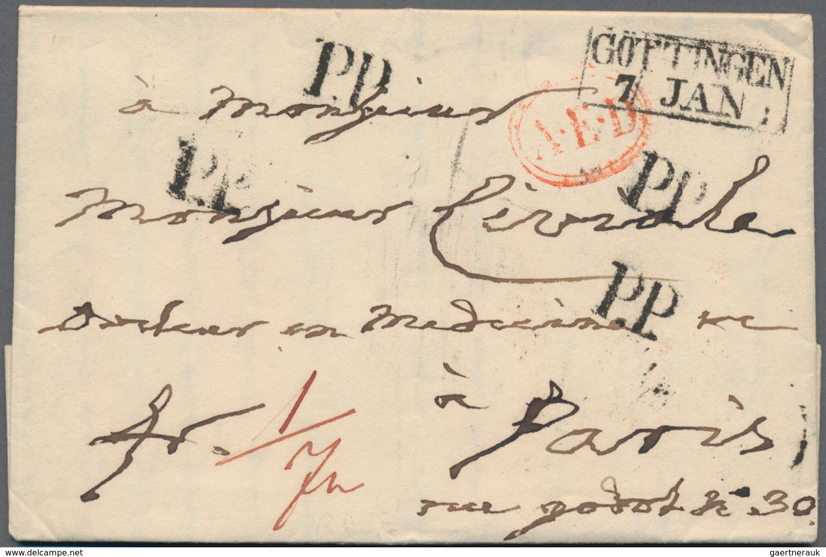Altdeutschland - Vorphila: 1777/1897, Partie Von Ca. 40 Markenlosen Belegen (Vorphila, Dienst, Posts - [Voorlopers