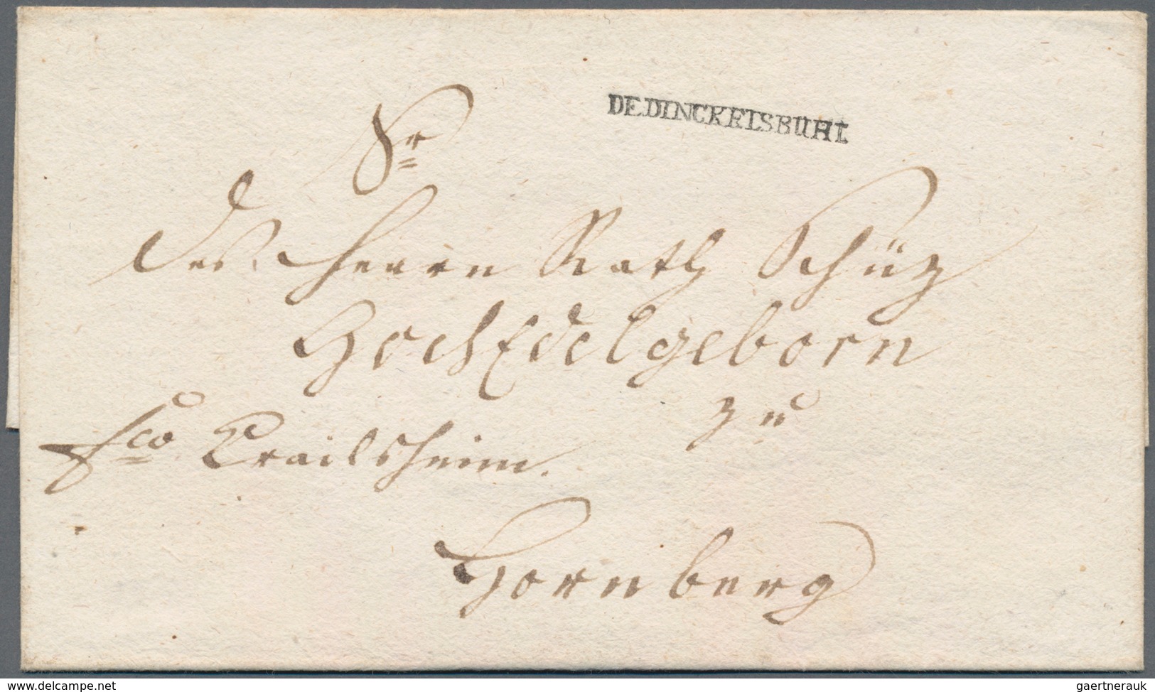 Altdeutschland - Vorphila: 1790 Ab Ca., SÜDDEUTSCHLAND, Gehaltvoller Sammlungsbestand Mit Ca.80 Bele - [Voorlopers