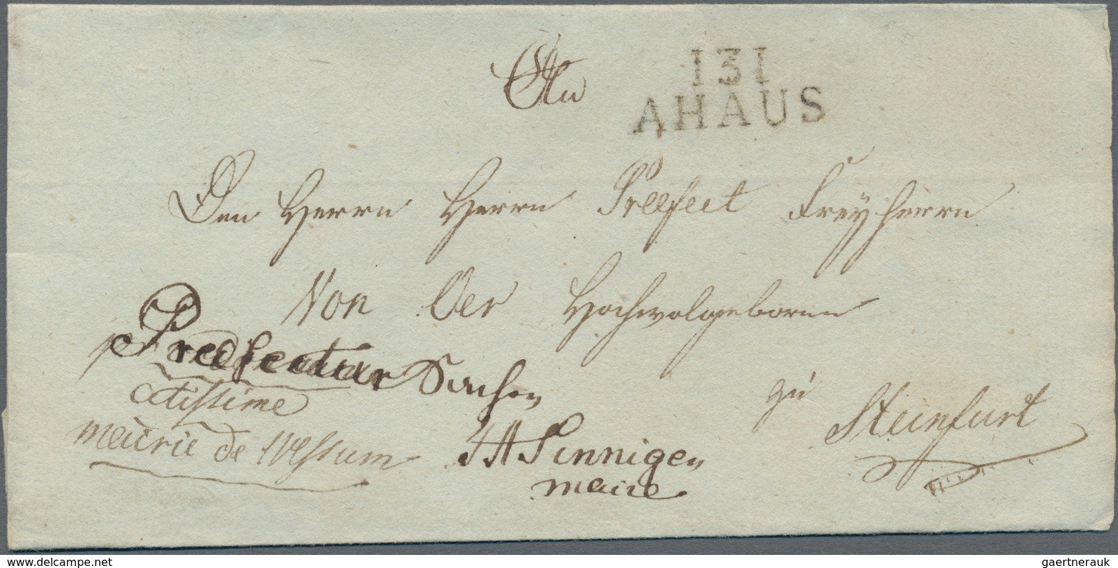 Altdeutschland - Vorphila: 1811/1813, Sammlung Von Französischen Departementstempel Zumeist In Deuts - Precursores