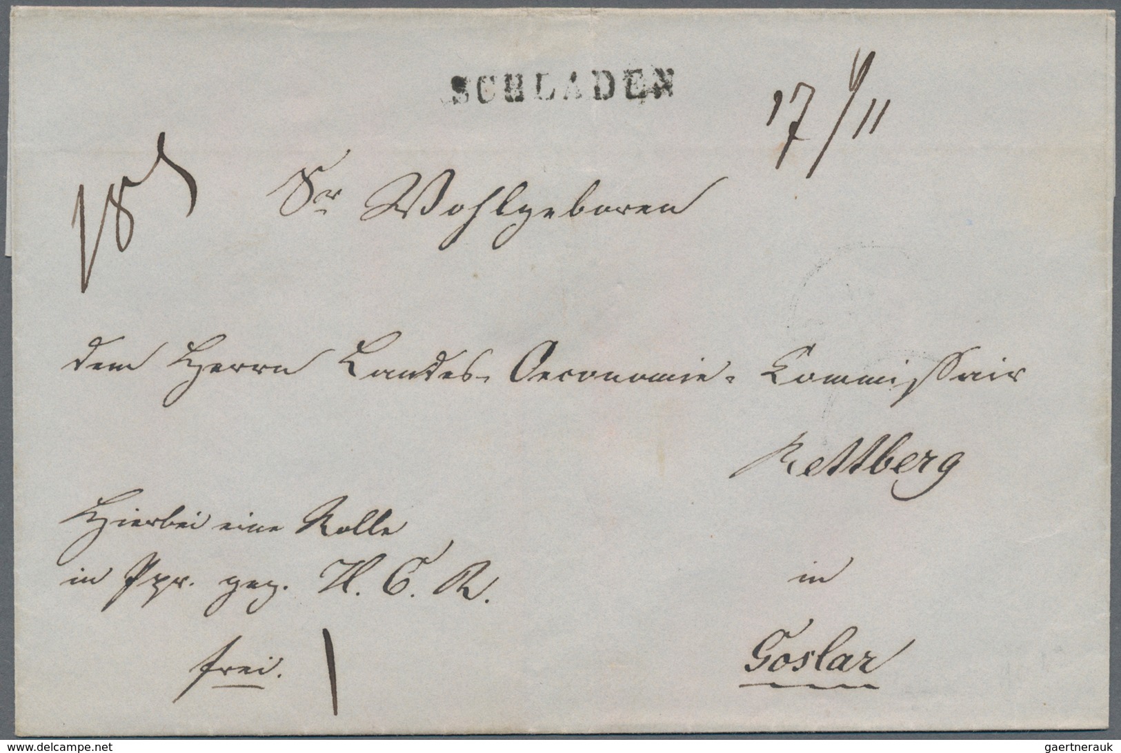 Altdeutschland: 1830/1884, BRAUNSCHWEIG, HANNOVER, Ca. 40 Meist Markenlose Briefe Mit Teils Besseren - Colecciones