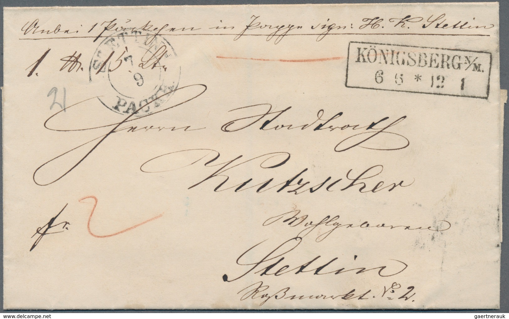 Altdeutschland: 1850/1869 Ca., Interessantes Konvolut Mit 25 Paketbegleitbriefen, Dabei Hauptsächlic - Verzamelingen