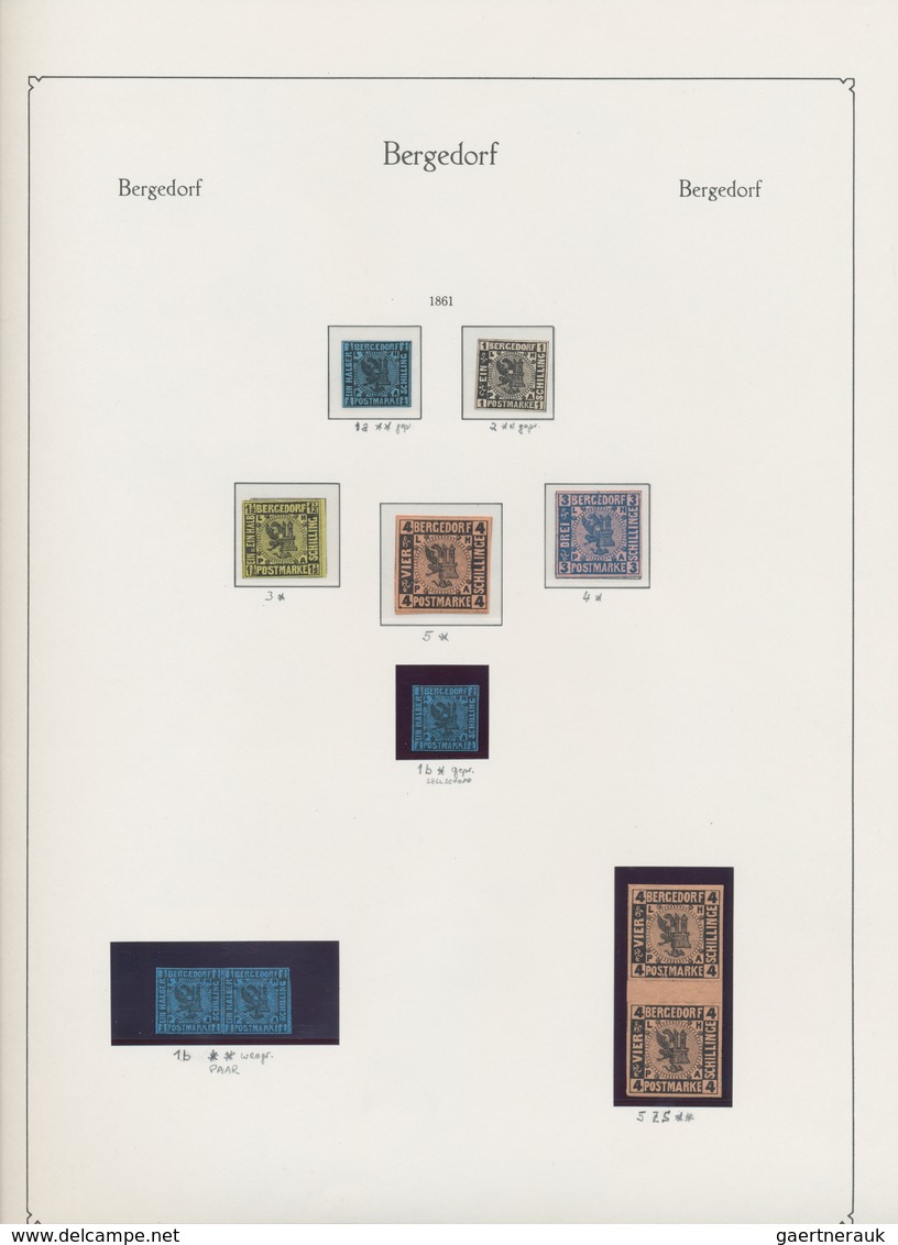 Altdeutschland: 1850/1920, gestempelte und ungebrauchte Sammlung in zwei KA/BE-Alben sauber aufgezog