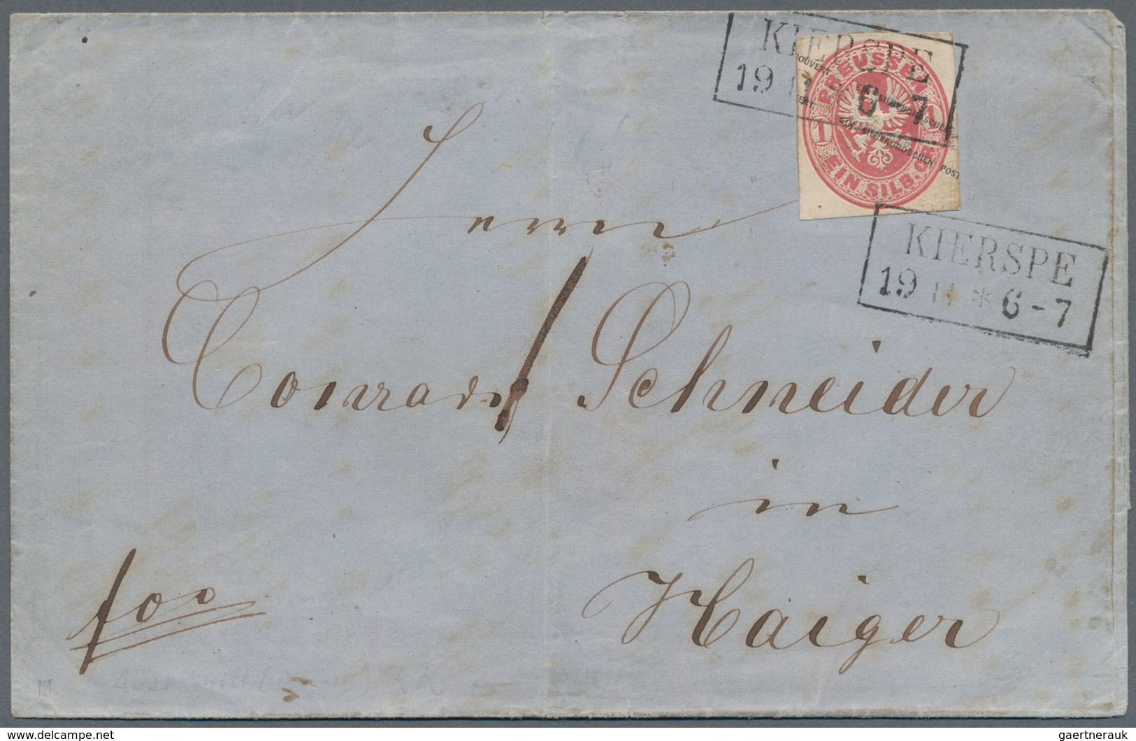 Altdeutschland: 1851/1871, Posten Mit Ca.55 Belegen, Dabei Baden Mit Postablagestempeln, Preussen Mi - Colecciones