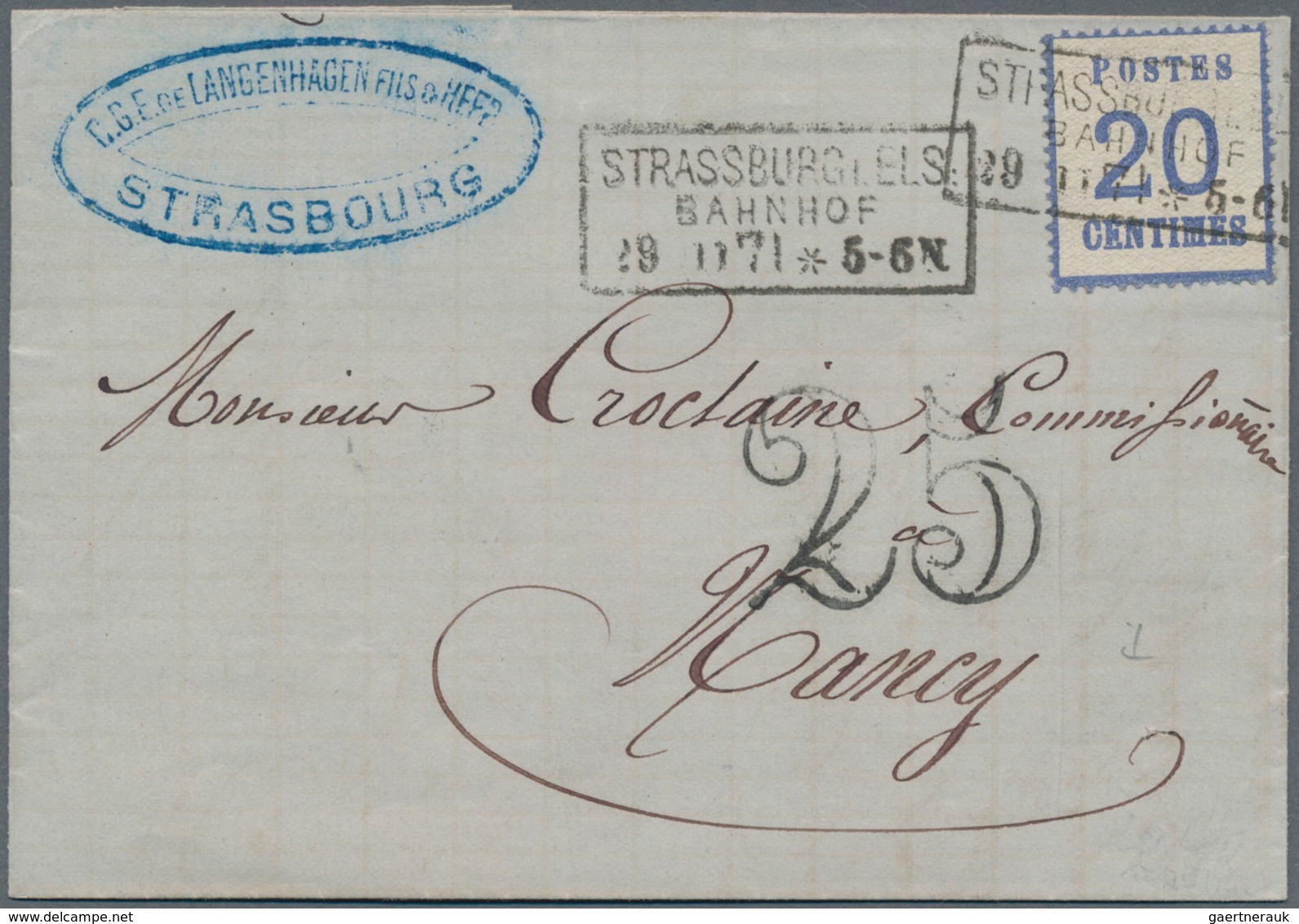 Altdeutschland: 1860 Ab Ca., Gehaltvoller Sammlungsbestand Mit über 40 Belegen, Dabei Württemberg 3 - Verzamelingen