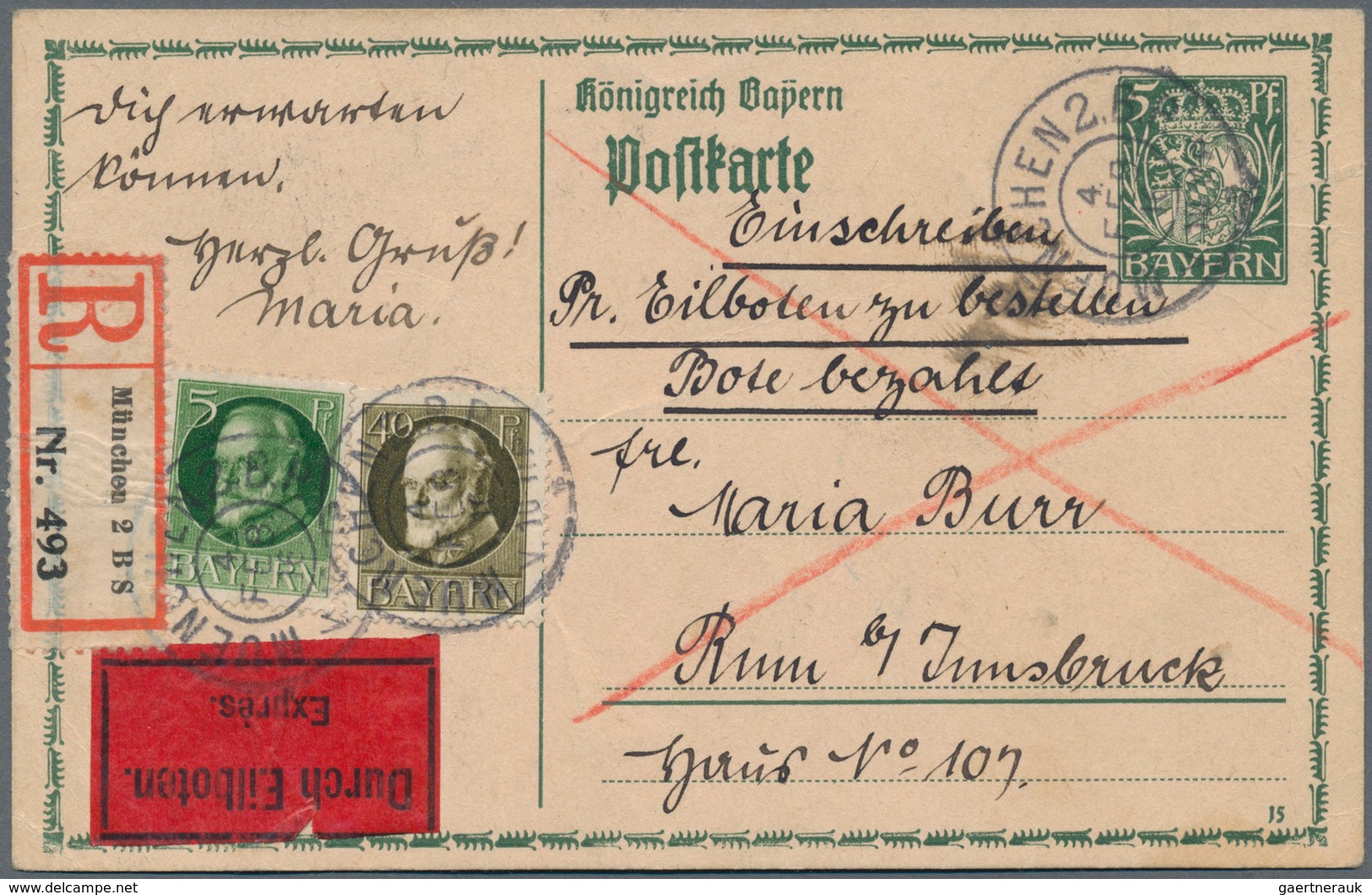 Altdeutschland: 1860 ab ca., gehaltvoller Sammlungsbestand mit über 40 Belegen, dabei Württemberg 3