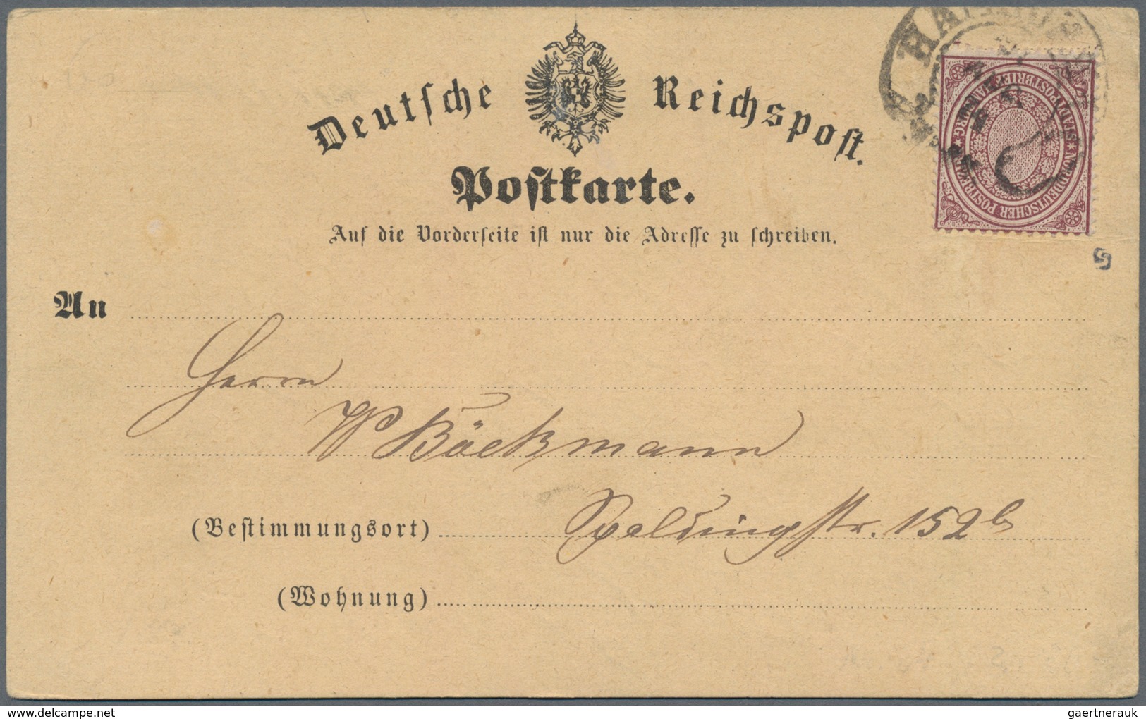 Altdeutschland: 1860/1874 Ca., Attraktiver Und Ursprünglicher Sammlungsbestand Mit Ca.60 Briefen, Ka - Colecciones