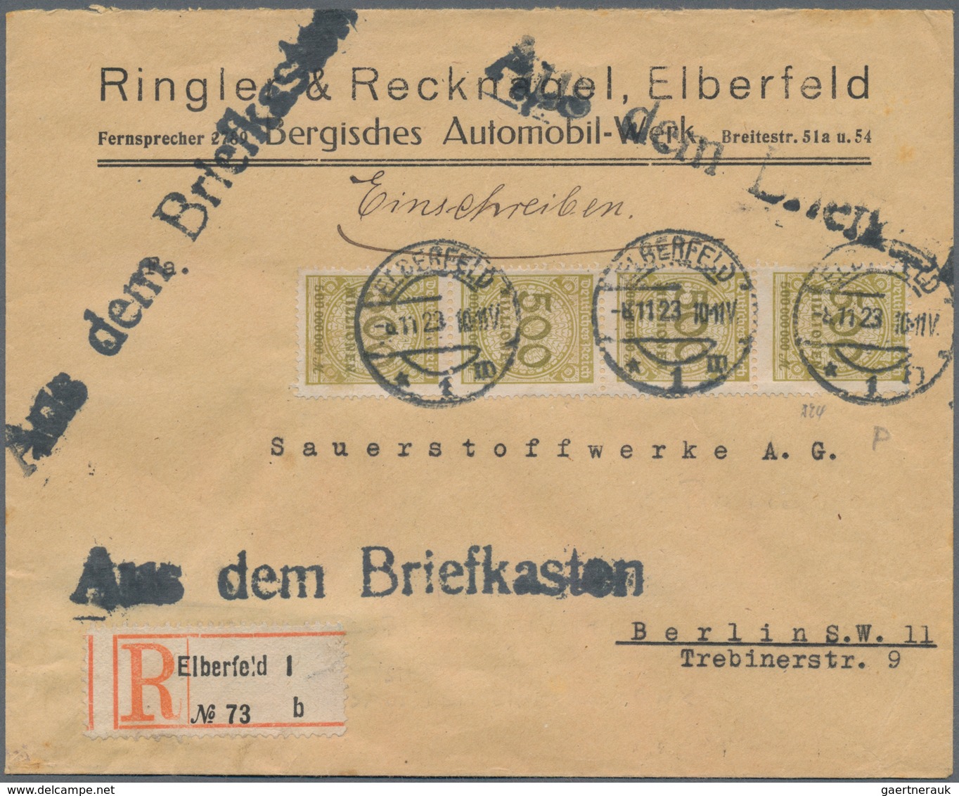 Altdeutschland Und Deutsches Reich: 1803 Ab, AUS DEM BRIEFKASTEN, Hochwertige Spezialsammlung Mit Ca - Sammlungen