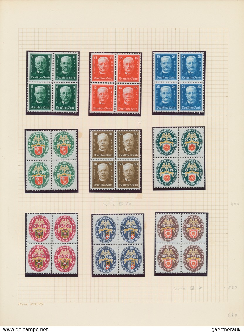 Altdeutschland Und Deutsches Reich: 1850/1945, Gestempelte Und Ungebraucht/postfrische Sammlung Im B - Colecciones