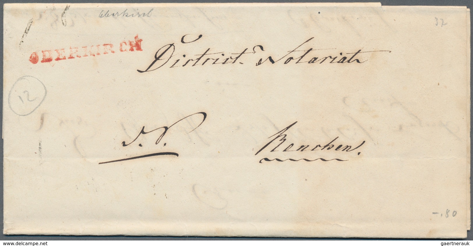 Baden - Marken Und Briefe: 1830/1900, Ca. 110 Vorphila- Und Markenlose Briefe Sowie Einige Postschei - Sonstige & Ohne Zuordnung