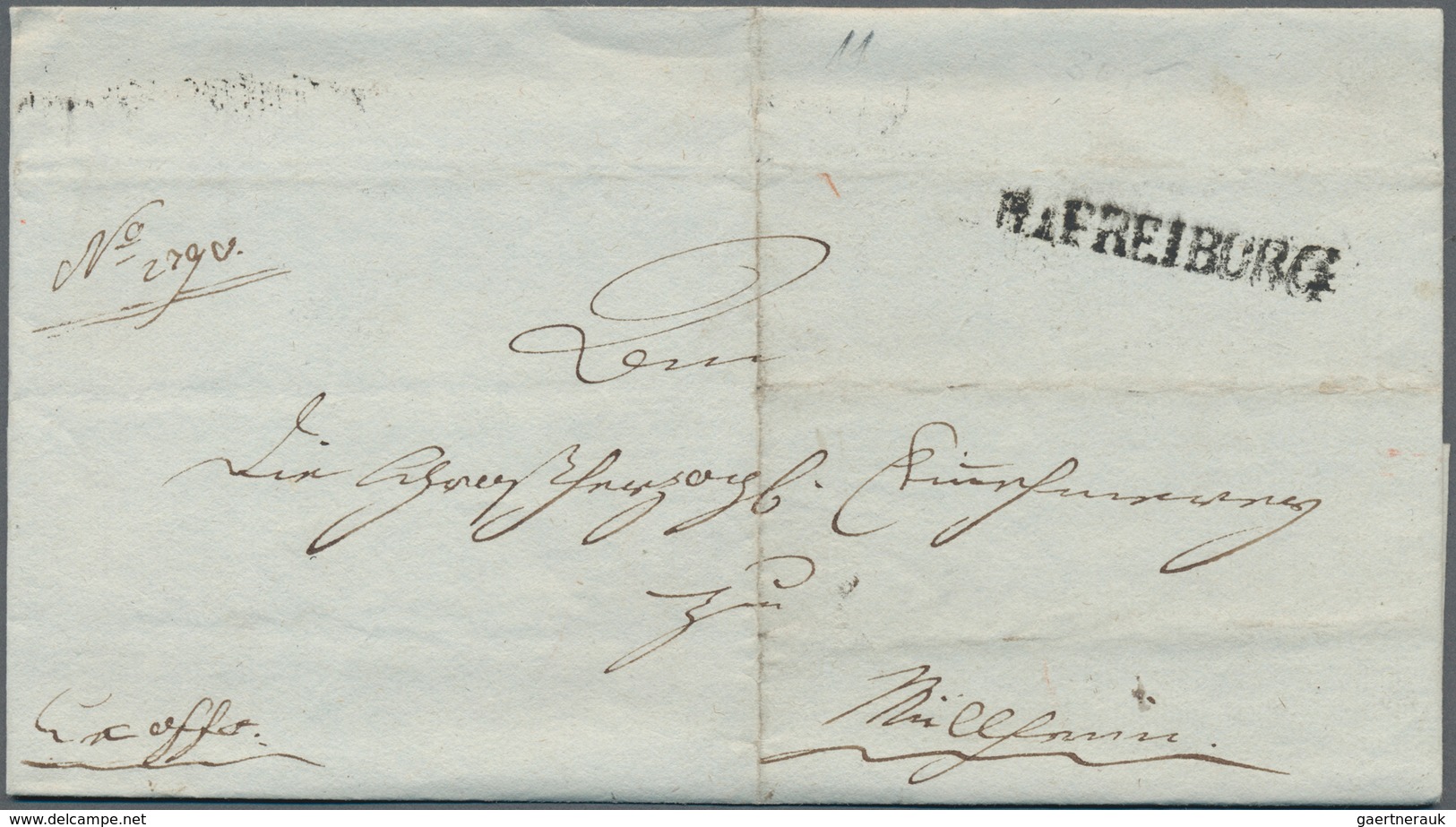 Baden - Marken Und Briefe: 1830/1900, Ca. 110 Vorphila- Und Markenlose Briefe Sowie Einige Postschei - Otros & Sin Clasificación
