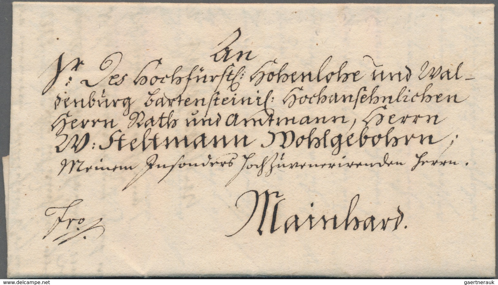 Bayern - Vorphilatelie: 1571/1892, NÜRNBERG Und Umgebung, Partie Von 39 Markenlosen Belegen (Vorphil - Collections