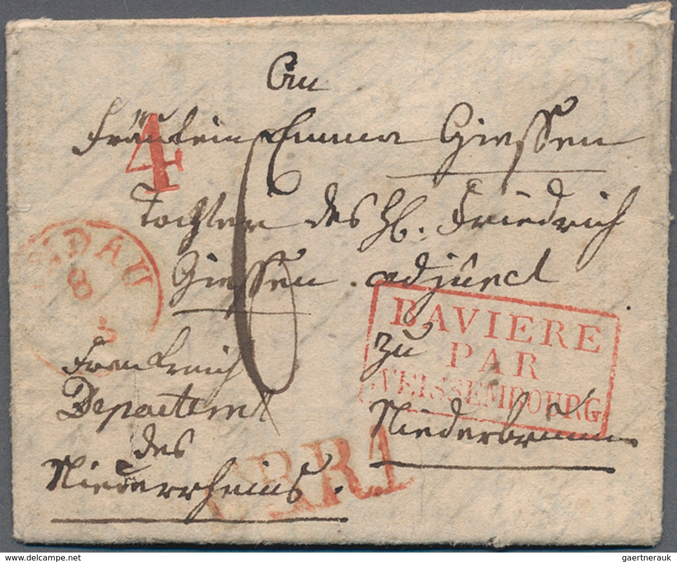 Bayern - Marken Und Briefe: 1717/1920 Ca., Gehaltvoller Posten Mit Ca.100 Belegen, Dabei 60 Briefe E - Otros & Sin Clasificación