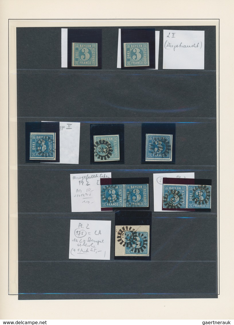 Bayern - Marken und Briefe: 1849/1920, umfassende spezialisiert/mehrfach zusammengetragene Sammlung