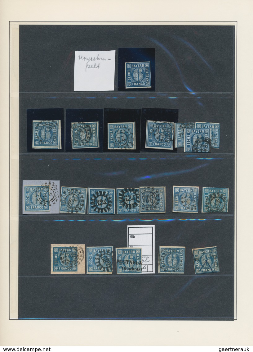Bayern - Marken und Briefe: 1849/1920, umfassende spezialisiert/mehrfach zusammengetragene Sammlung