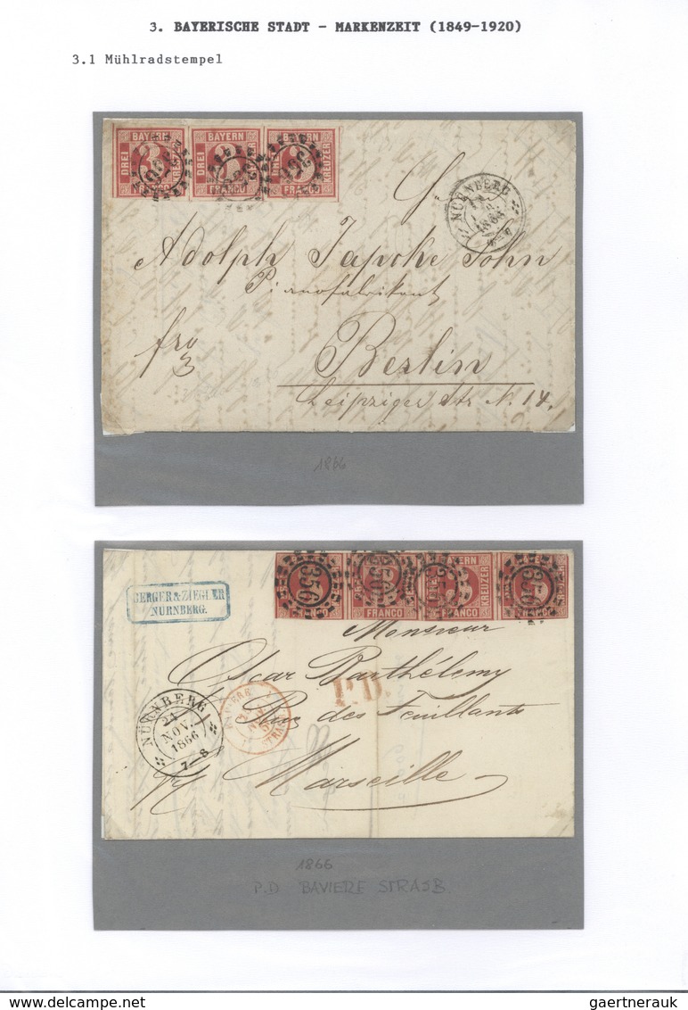 Bayern - Marken und Briefe: 1850/1920, Marken und Poststempel am Beispiel einer Heimatsammlung Nürnb