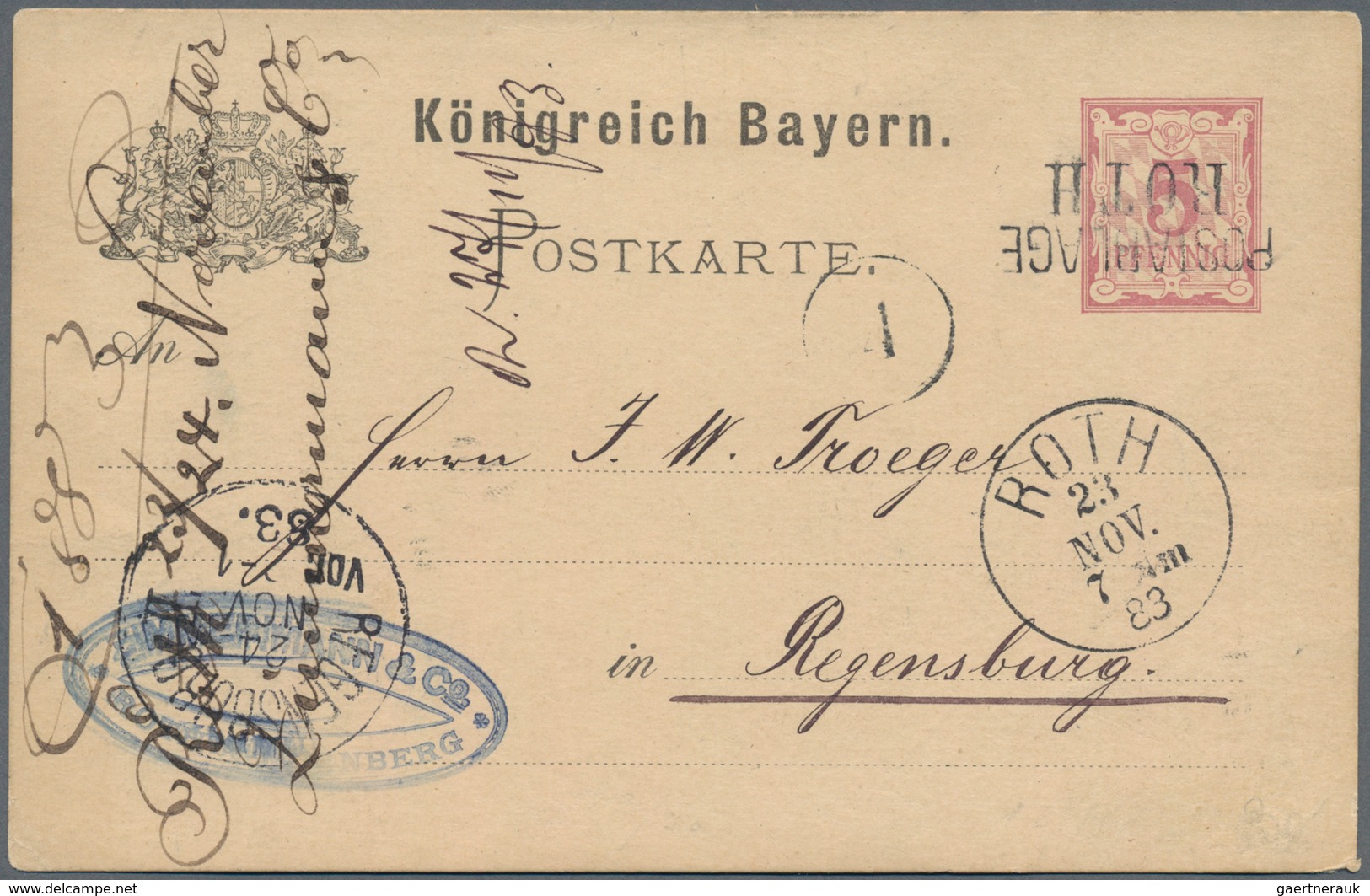 Bayern - Marken Und Briefe: 1870/1920 (ca.), Vielseitige Partie Von Ca. 137 Briefen, Karten Und Ganz - Otros & Sin Clasificación