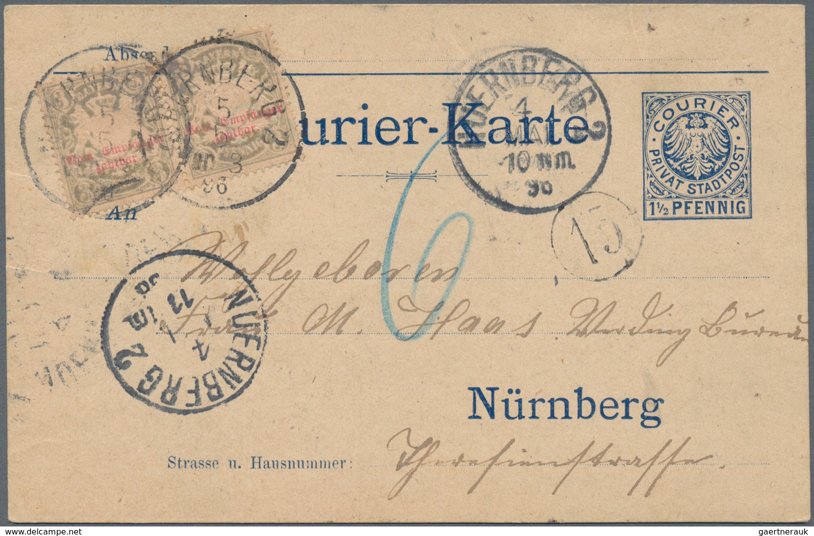 Bayern - Marken Und Briefe: 1870/1920 (ca.), Vielseitige Partie Von Fast 150 Briefen Und Karten, Dab - Sonstige & Ohne Zuordnung