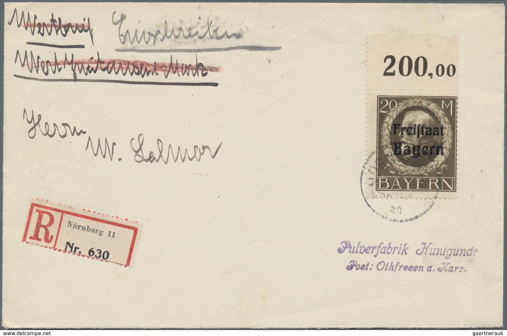 Bayern - Marken Und Briefe: 1870/1920 (ca.), Vielseitige Partie Von Fast 150 Briefen Und Karten, Dab - Sonstige & Ohne Zuordnung