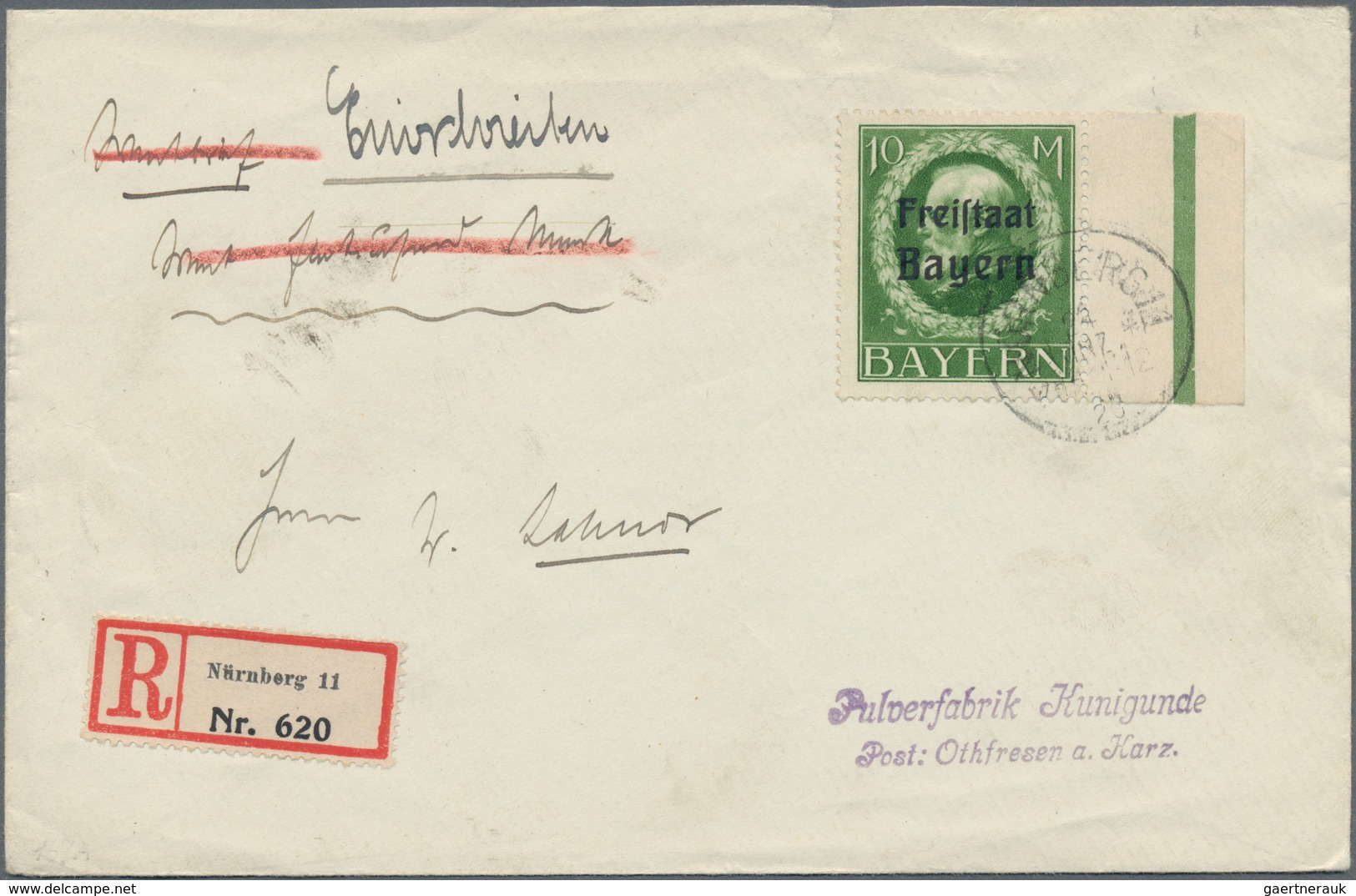 Bayern - Marken und Briefe: 1870/1920 (ca.), vielseitige Partie von fast 150 Briefen und Karten, dab