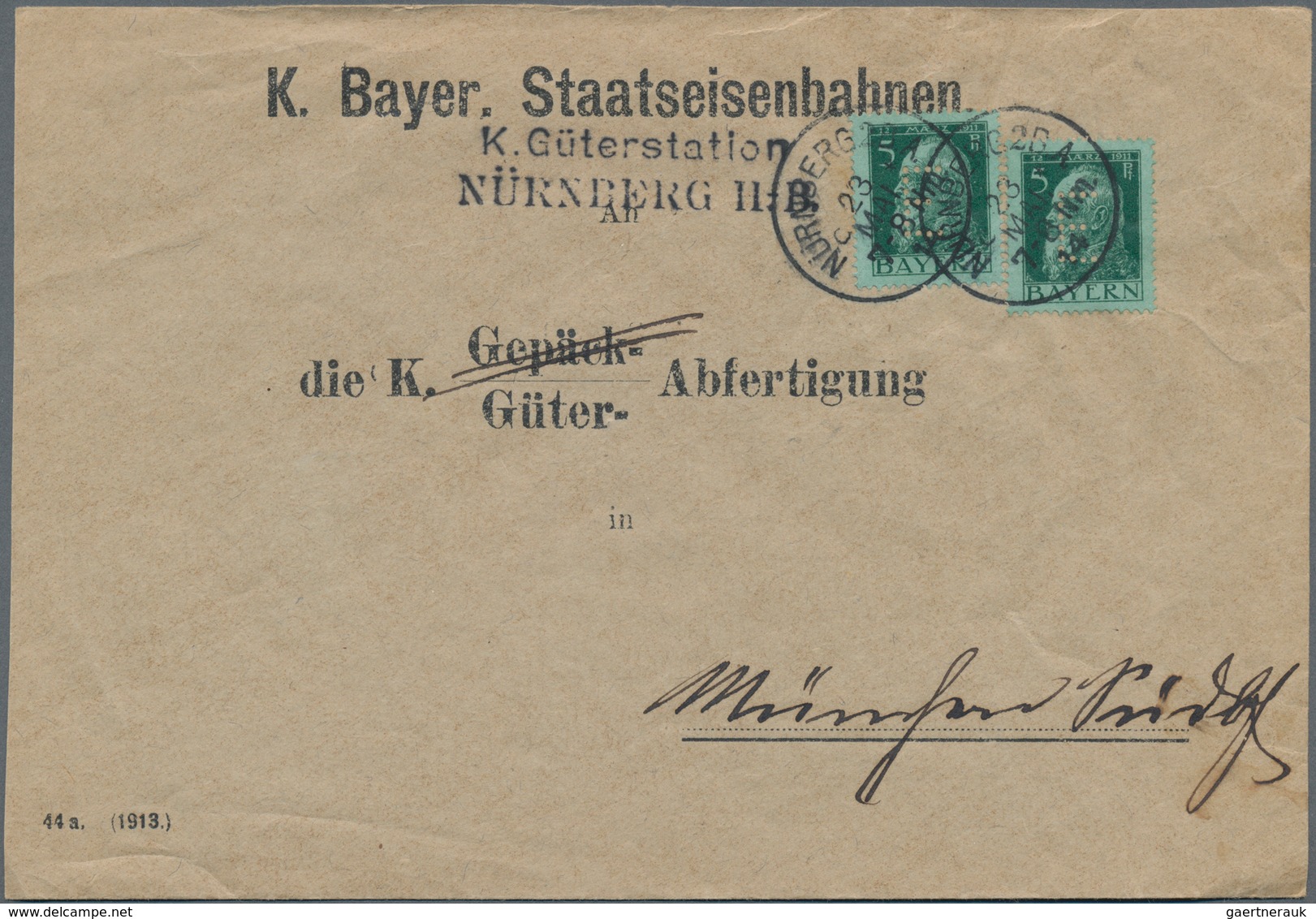 Bayern - Marken und Briefe: 1870/1920 (ca.), vielseitige Partie von fast 150 Briefen und Karten, dab