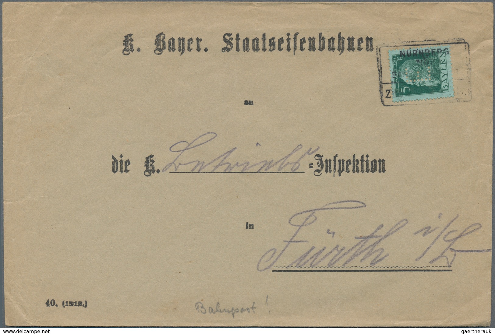 Bayern - Marken und Briefe: 1870/1920 (ca.), vielseitige Partie von fast 150 Briefen und Karten, dab