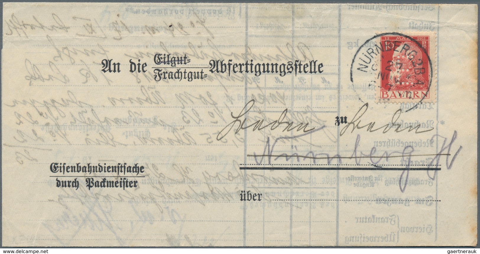 Bayern - Marken und Briefe: 1870/1920 (ca.), vielseitige Partie von fast 150 Briefen und Karten, dab