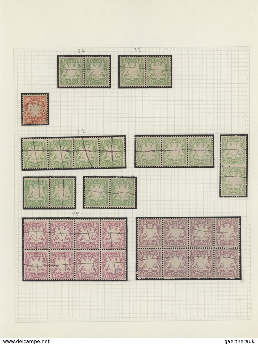 Bayern - Marken Und Briefe: 1876/1920, Umfassende Spezialsammlung Der Pfennig-Zeit Im Alten Borek-Al - Otros & Sin Clasificación