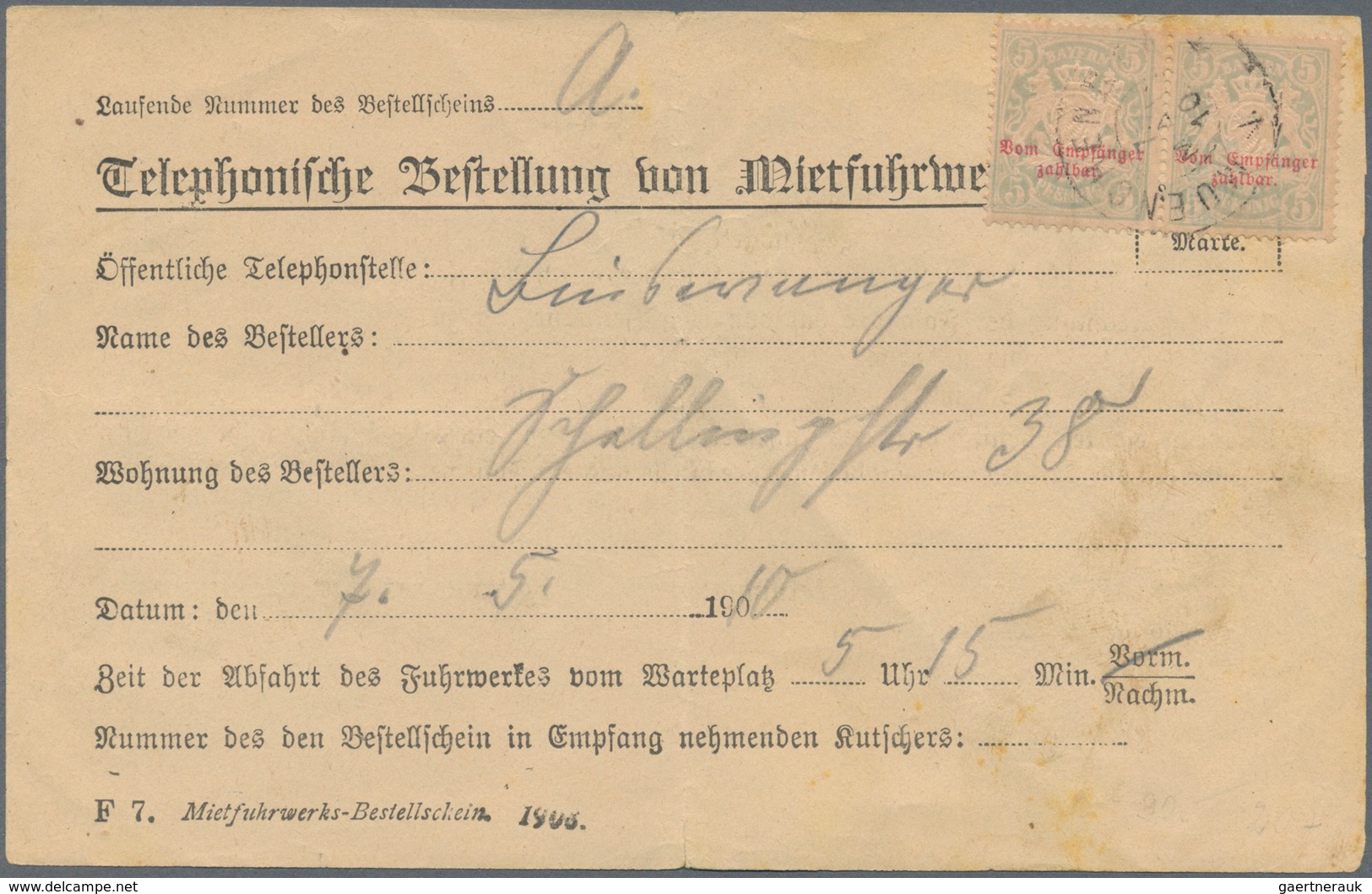 Bayern - Marken und Briefe: 1876-1920 inkl. Porto und Dienst, umfangreiches Studienmaterial mit taus