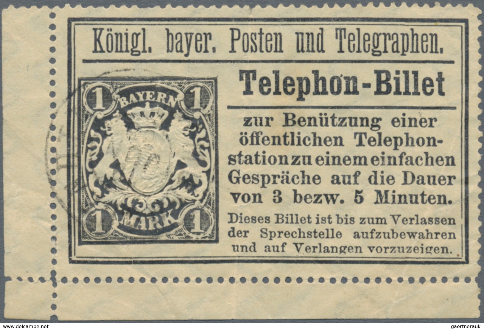 Bayern - Marken Und Briefe: 1877/1920, Interessante Partie Mit Ca.50 Belegen Ab Der "Pfennig"-Zeit, - Andere & Zonder Classificatie