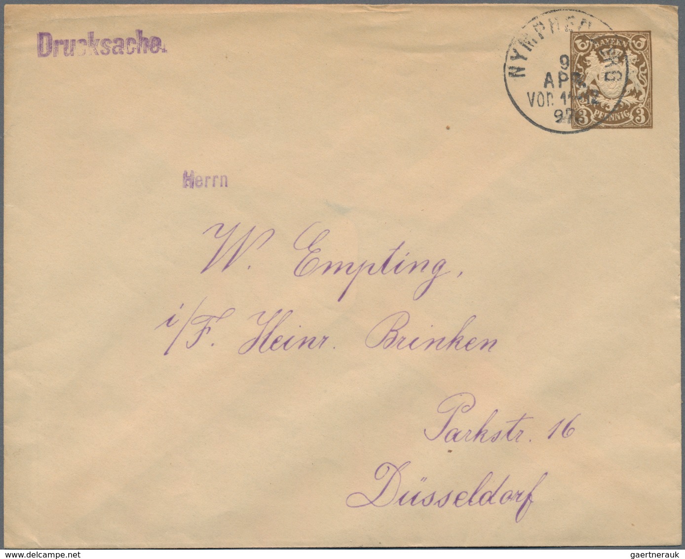 Bayern - Ganzsachen: 1870/1920 (ca.), Partie Von Ca. 75 Gebrauchten Und Ungebrauchten Ganzsachen, Da - Otros & Sin Clasificación