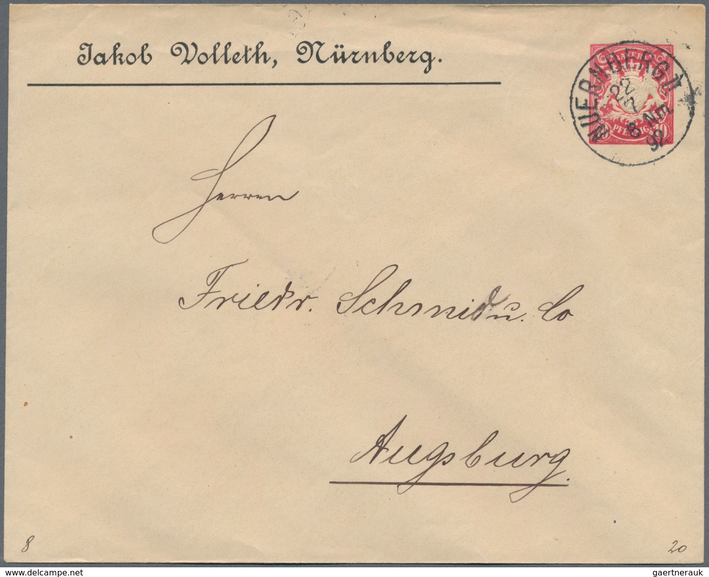 Bayern - Ganzsachen: 1870/1920 (ca.), Partie Von Ca. 75 Gebrauchten Und Ungebrauchten Ganzsachen, Da - Sonstige & Ohne Zuordnung