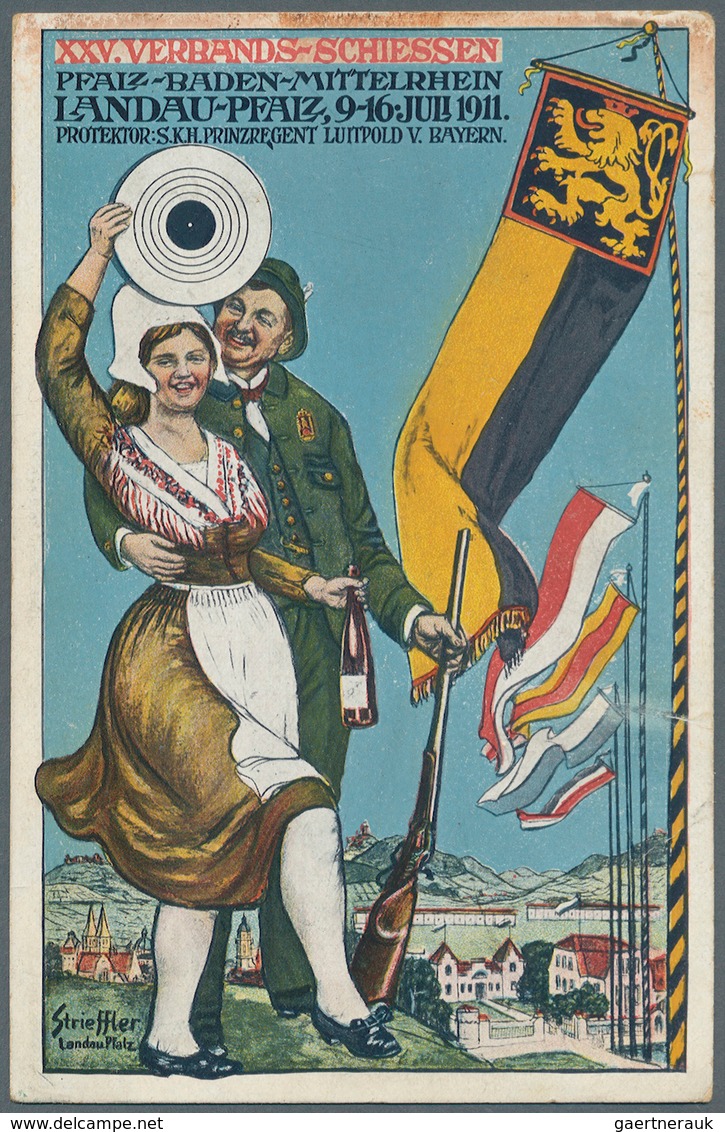 Bayern - Ganzsachen: 1897/1915, PRIVATGANZSACHEN, sehr umfangreiche Sammlung mit ca. 400, fast nur v