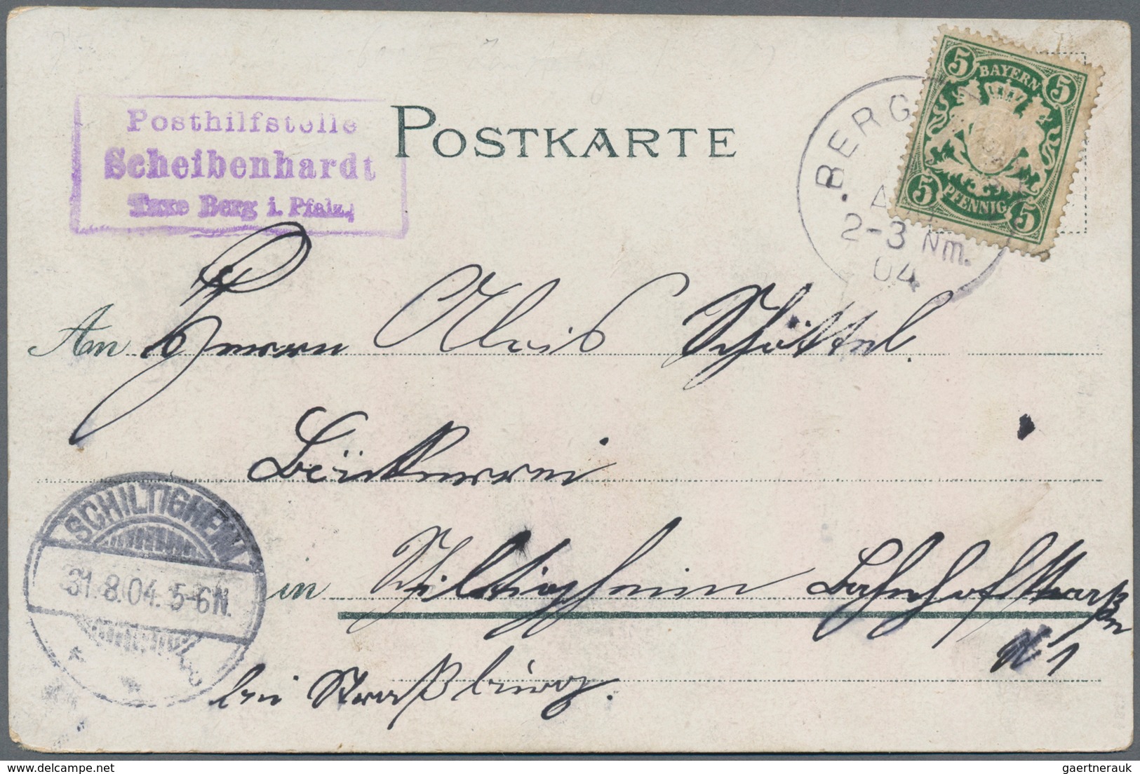 Bayern - Postablagestempel: 1900/1920 (ca.) POSTHILFSTELLEN-STEMPEL, Mehr Als 110 Ansichtkarten Und - Otros & Sin Clasificación