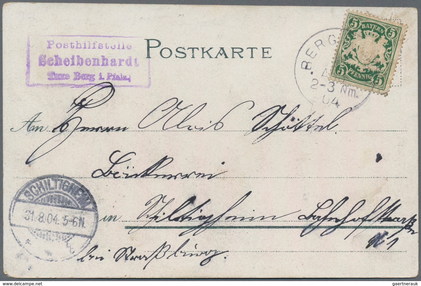 Bayern - Postablagestempel: 1900/1920 (ca.) POSTHILFSTELLEN-STEMPEL, Mehr Als 110 Ansichtkarten Und - Andere & Zonder Classificatie