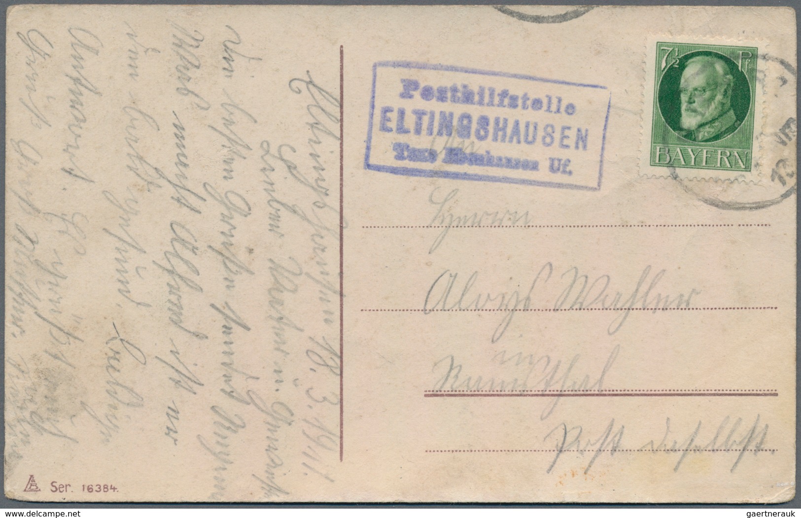 Bayern - Postablagestempel: 1900/1920 (ca.) POSTHILFSTELLEN-STEMPEL, Mehr Als 110 Ansichtkarten Und - Andere & Zonder Classificatie