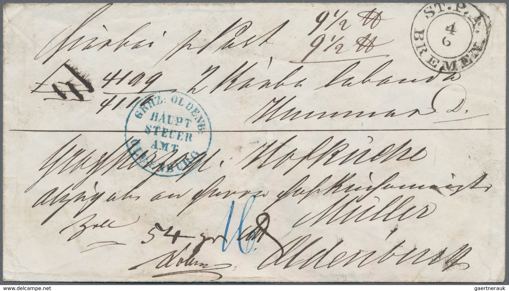 Bremen - Vorphilatelie: 1815/1870 (ca.), Nette Partie Von 28 Meist Markenlosen Belegen Bzw. Einem Po - [Voorlopers